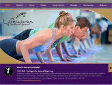 Tablet Screenshot of lifeworksfitness.net